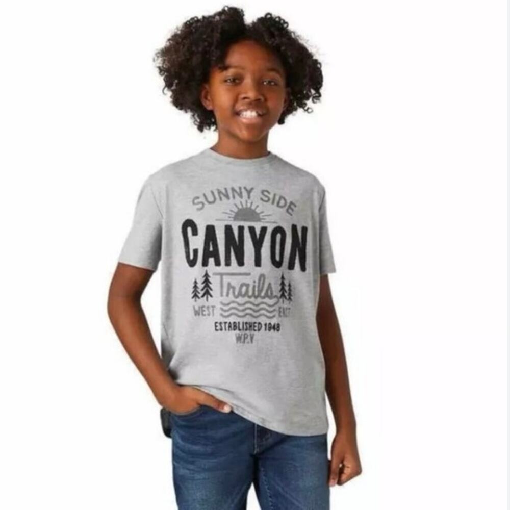 Weatherproof Vintage Graphic Tee - Size XS (5/6) - Grey